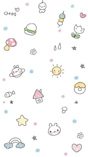 Get Funky This Summer With This Super Cute And Kawaii Aesthetic Wallpaper! Wallpaper