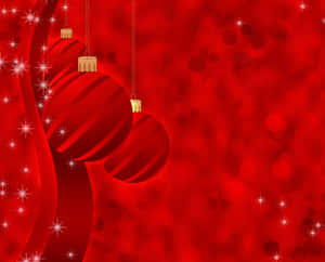 Get Into The Christmas Spirit With A Stunning Red Aesthetic Wallpaper