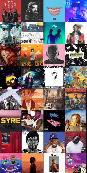 Get Lost In The Music With A Rap Collage Wallpaper