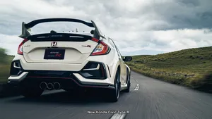 Get Ready For An Adrenaline-filled Experience In The Honda Civic Type R Wallpaper