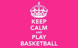 Get Ready For Some High-flying Pink Basketball Action! Wallpaper