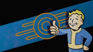 Get Ready To Explore Post-apocalyptic America With Vault Boy! Wallpaper