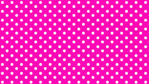 Get Ready To Look Stylish And Retro With The Pink Polka Dot Pattern! Wallpaper