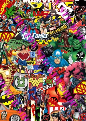 Get The Latest Updates On Marvel And Dc's Superhero Stories In One Place With The Marvel And Dc Iphone! Wallpaper