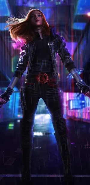 Get The New Black Widow Iphone - Experience The Full Power Of The Black Widow Wallpaper