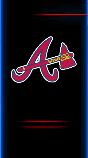 Get The Official Atlanta Braves Logo Wallpaper For Your Iphone Wallpaper