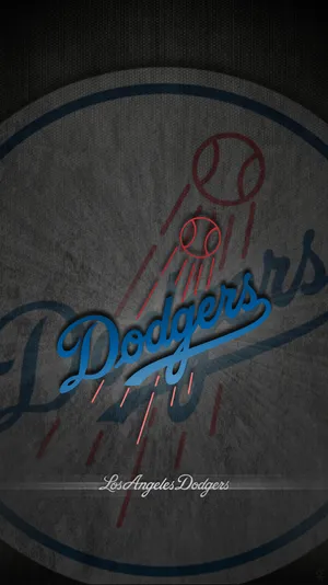 Get Your Official Mlb Los Angeles Dodgers Iphone Wallpaper From Wallpapers.com Wallpaper