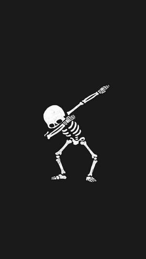 Ghost Aesthetic Dabbing Skeleton Wallpaper