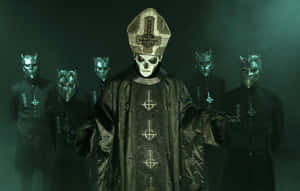 Ghost Band Members With Papa Nihil Wallpaper