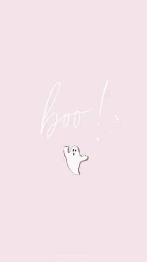 Ghost For A Cute Autumn Iphone Wallpaper