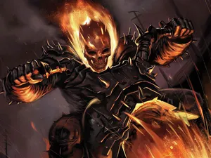 Ghost Rider The Burning Man Wallpaper