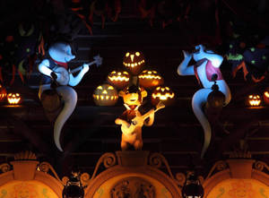 Ghosts Singing On Halloween Night Wallpaper