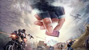 Giant Hand Art In Pubg 1366x768 Wallpaper