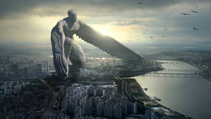 Giant Man With Wings Wallpaper