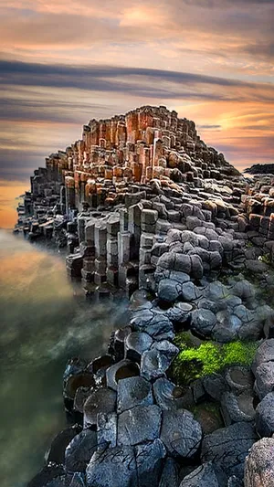Giant's Causeway Nature Preserve Rock Pile Wallpaper