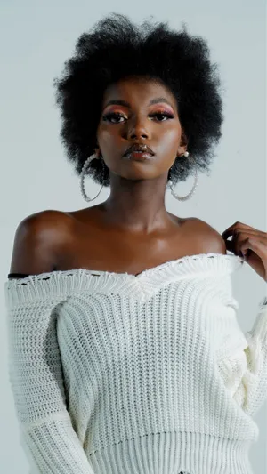 Girl In Off White Wallpaper