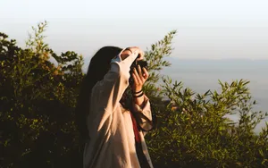 Girl Photographer Camera Wallpaper