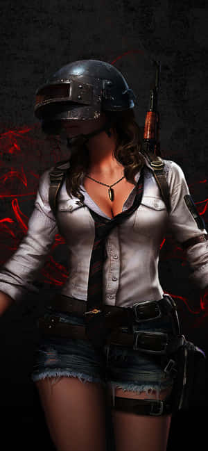 Girl Player Skin Pubg Iphone Wallpaper