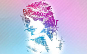 Girl Typography Portrait Wallpaper