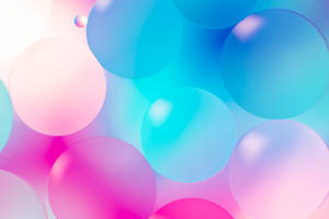 Girly Colorful Balloons Illustration Wallpaper