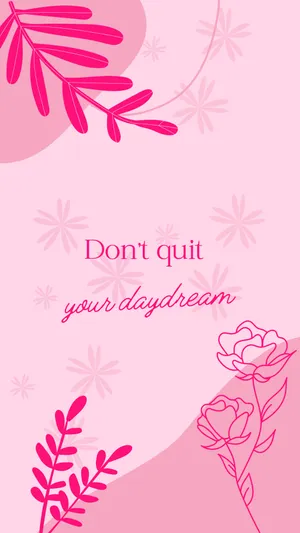 Girly Pink Daydream Wallpaper