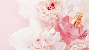 Girly Pink Flowers Desktop Wallpaper