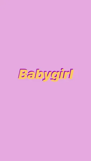Girly Tumblr Babygirl In Purple Wallpaper