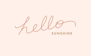 Girly Tumblr Pink Hello Sunshine Wallpaper