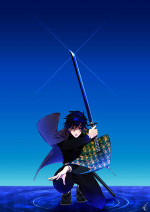Giyu Tomioka With Sword Wallpaper