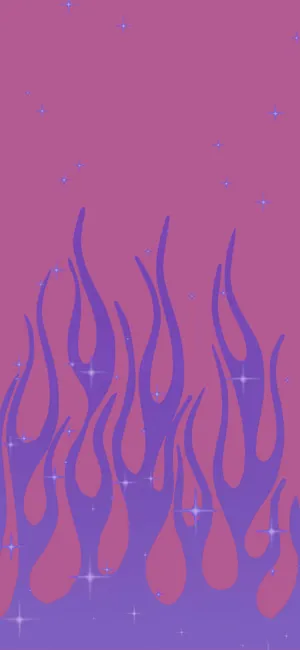 Glassy Pink Flames Wallpaper