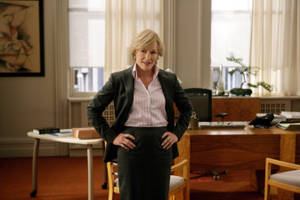 Glenn Close As Lawyer Patty Hewes In Distinguished Attire Wallpaper