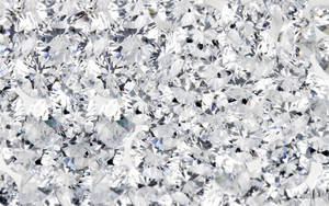 Glistening White Diamond Crystals Wallpaper