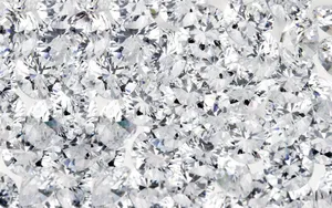 Glistening White Diamond Crystals Wallpaper