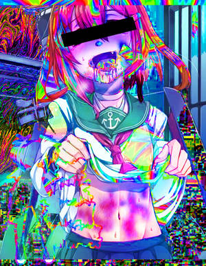 Glitchcore Student Wallpaper