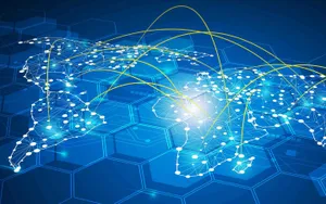 Global Network Connectivity Concept Wallpaper