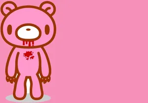 Gloomy Bear Standing With Claws Out Wallpaper