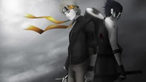 Gloomy Naruto And Sasuke Iphone Wallpaper