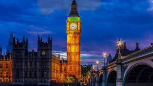 Glowing Big Ben Wallpaper