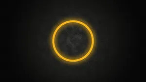 Glowing Circles Of Life Wallpaper