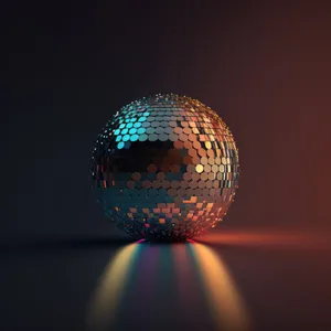 Glowing Disco Ball Illumination Wallpaper