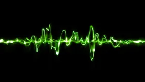 Glowing Green Led Light Lifeline Wallpaper