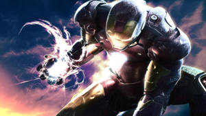 Glowing Iron Man Full Hd Wallpaper