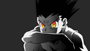 Glowing Orange Eyes Gon Wallpaper