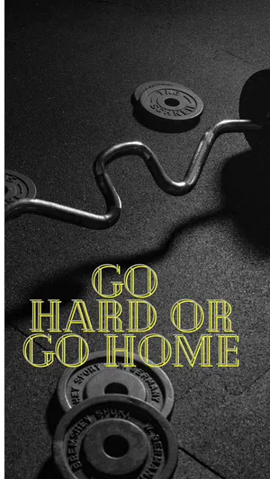 Go Hard Or Go Home Motivational Image Wallpaper