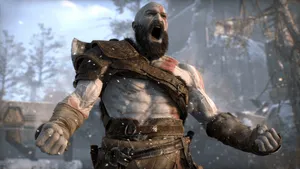 God Of War's Kratos In An Uncontrollable Rage Wallpaper