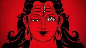 God Shiva Opening A Third Eye Wallpaper