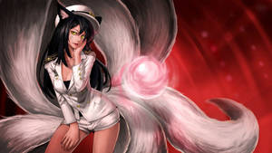 Goddess Ahri 4k League Of Legends Wallpaper