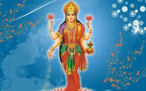 Goddess Lakshmi Abstract Aesthetic Hd Wallpaper