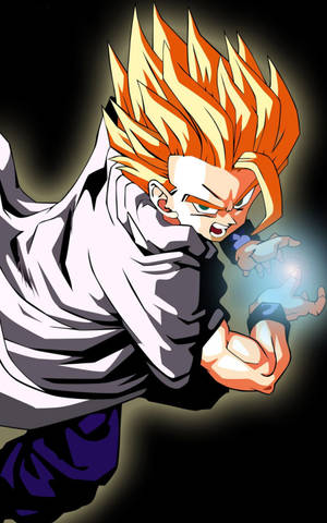 Gohan Super Saiyan 2 Kamehameha Pose Wallpaper