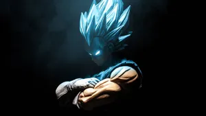 Goku 4k Ultra Hd Super Saiyan Blue Glowing Eyes Wallpaper